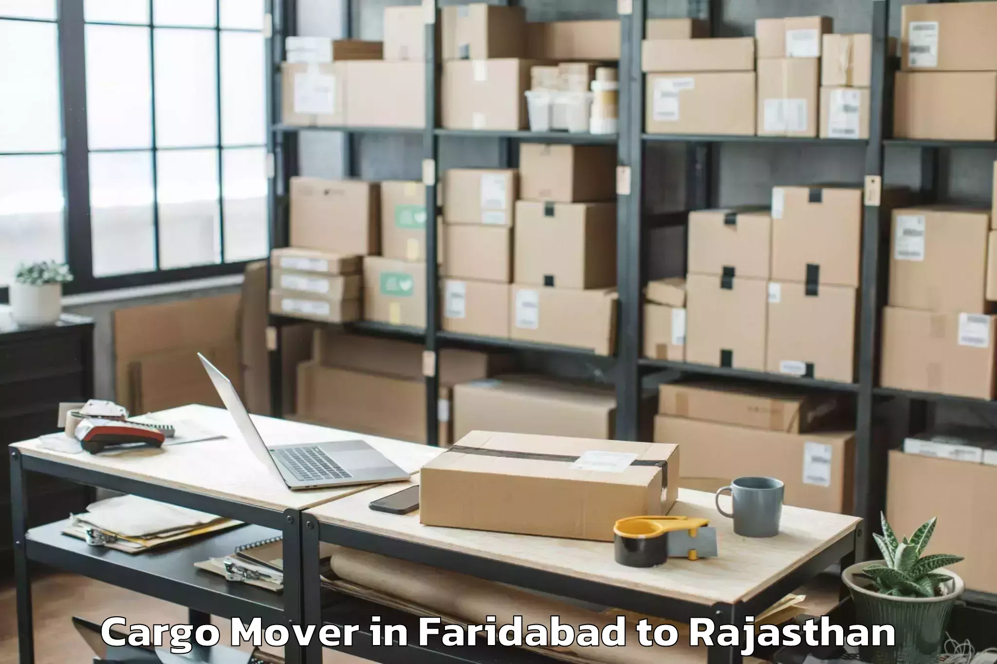 Easy Faridabad to Danta Ramgarh Cargo Mover Booking